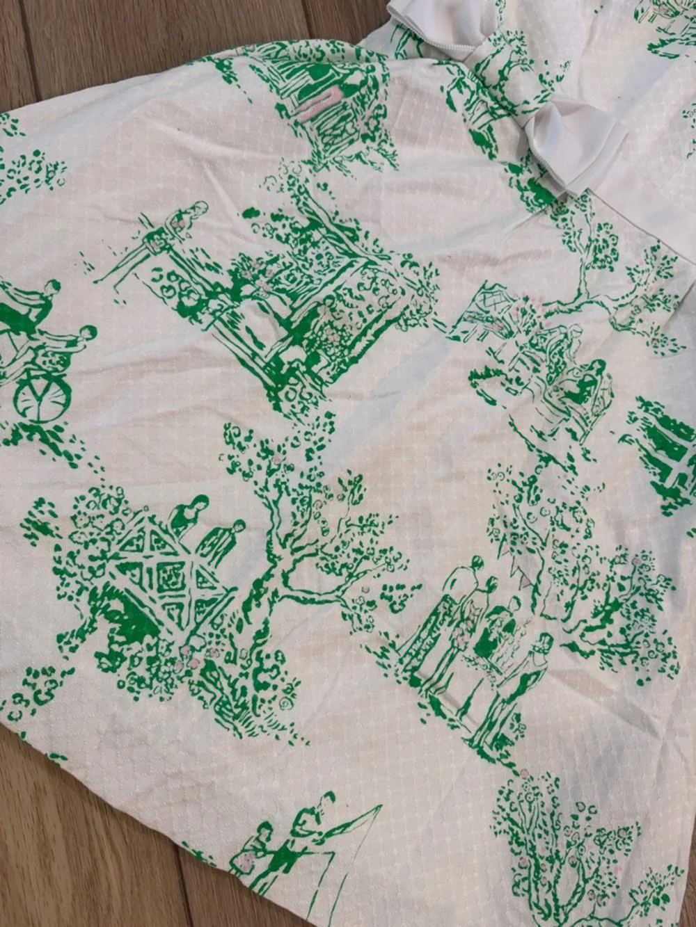 Lilly Pulitzer Amberly strapless sundress sz 4 all over toile print Preppy vacay - Picture 3 of 9